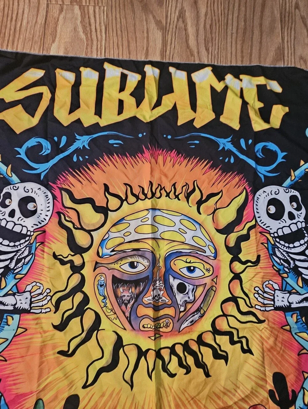 Sublime Poster Sun & Mushroom Psychedelic Wall Tapestry - Multicolor